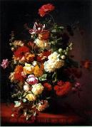 Floral, beautiful classical still life of flowers.053